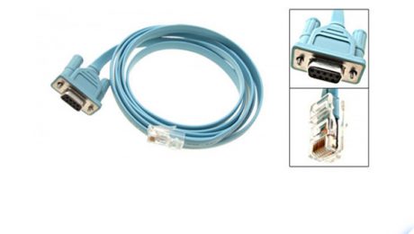 Blauwe Cisco Console kabel DB9/RJ45 geschikt voor alle Cisco routers en switches.