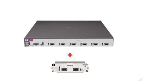 J8433AB HP E6400-6XG cl Switch bundel + J8434A
