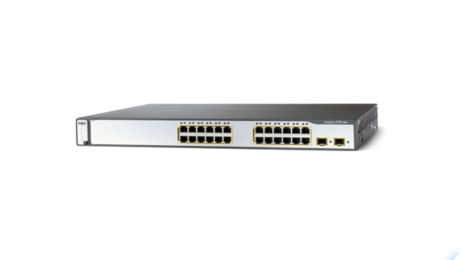 Cisco Systems WS-C3750-24PS-S Catalyst 3750 24 10/100 PoE + 2 SFP
